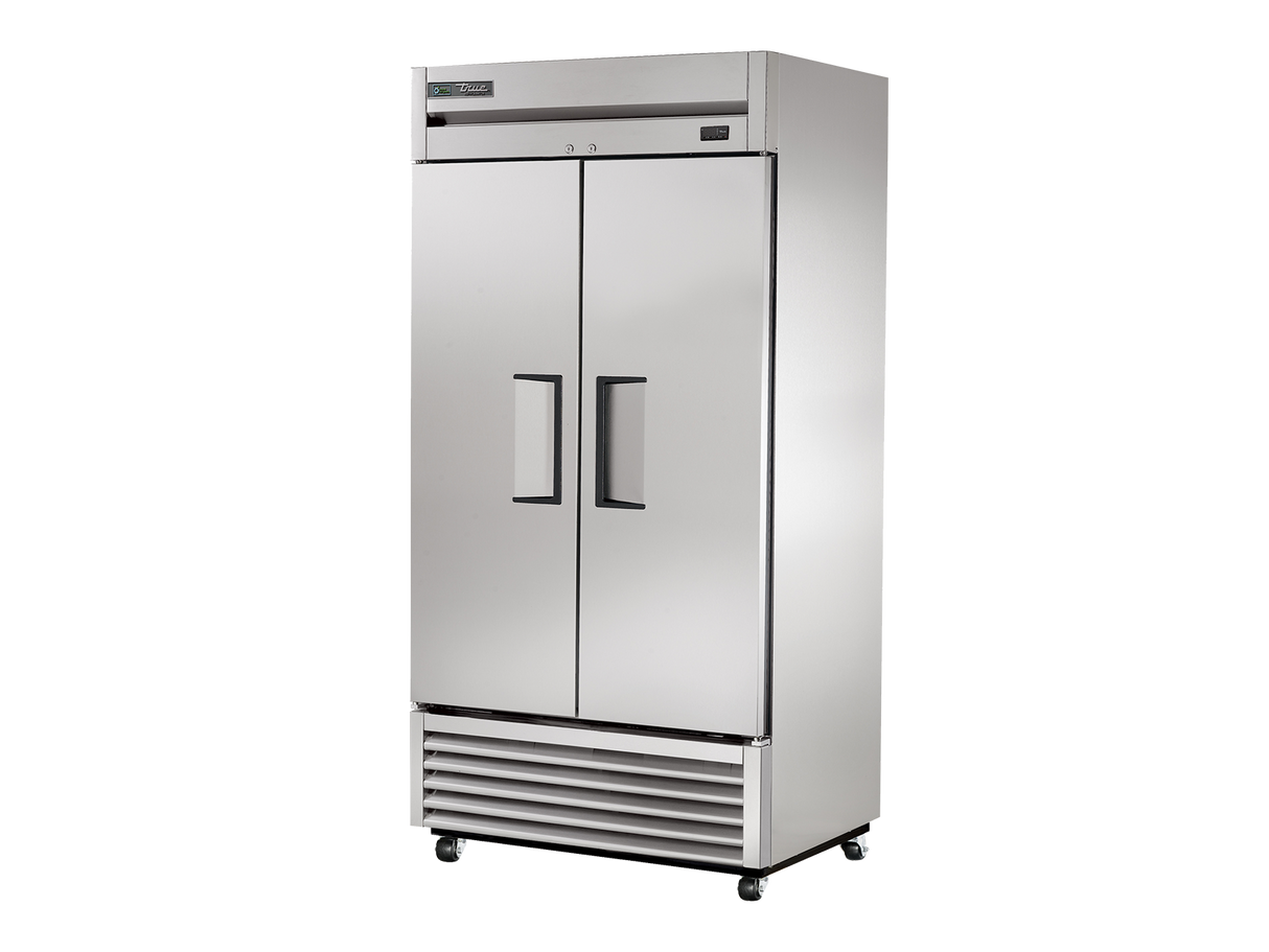 True Refrigeration Upright Foodservice Refrigerator 2 Full Solid Swing Doors - T-35-HC
