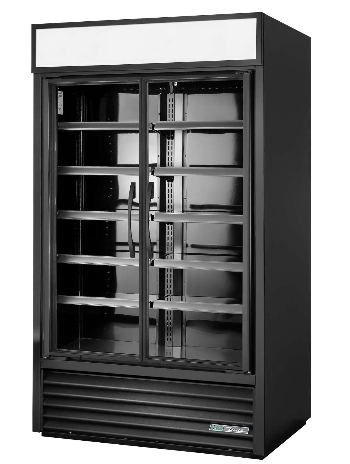 True Refrigeration Visual Retail Merchandiser Refrigerator 2 Full Glass Swing Doors - TVM-48-HC-VM01