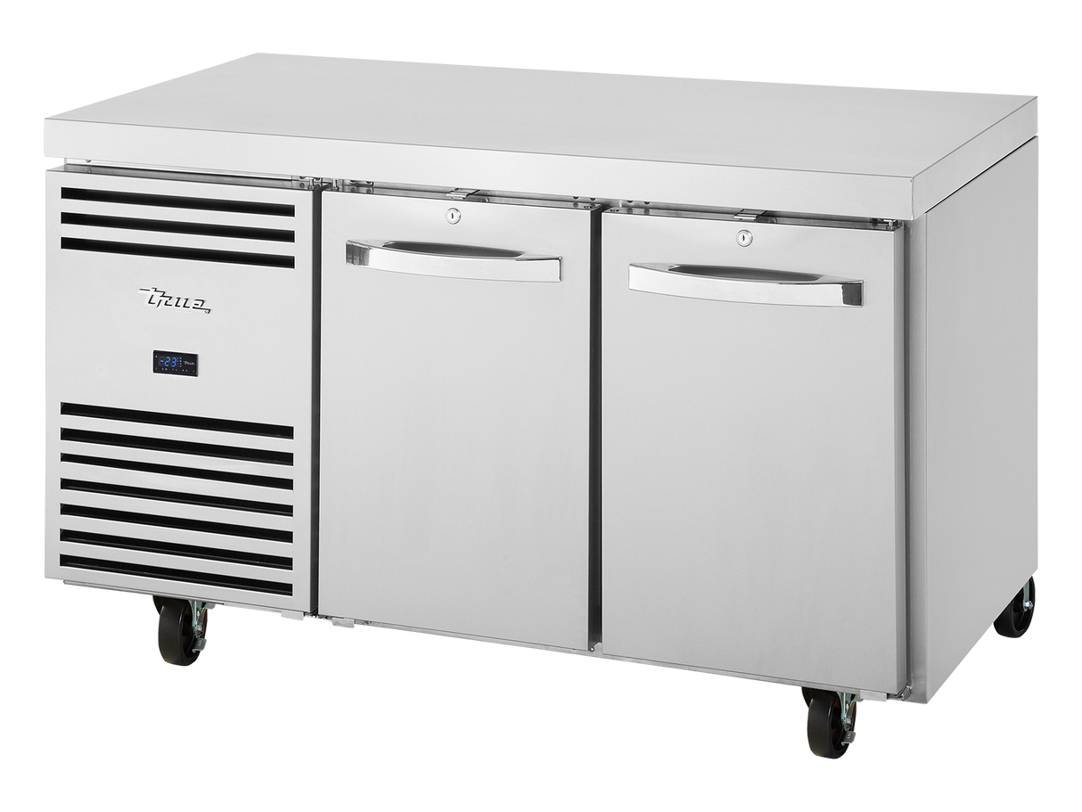 True Refrigeration 1/1 GN Counter Freezer 2 Section - TCF1/2-CL-SS-DL-DR