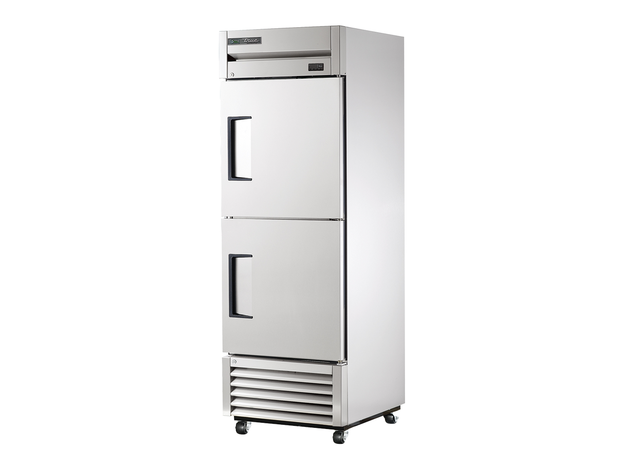 True Refrigeration Upright Foodservice Refrigerator 2 Half Solid Swing Doors - T-23-2-HC