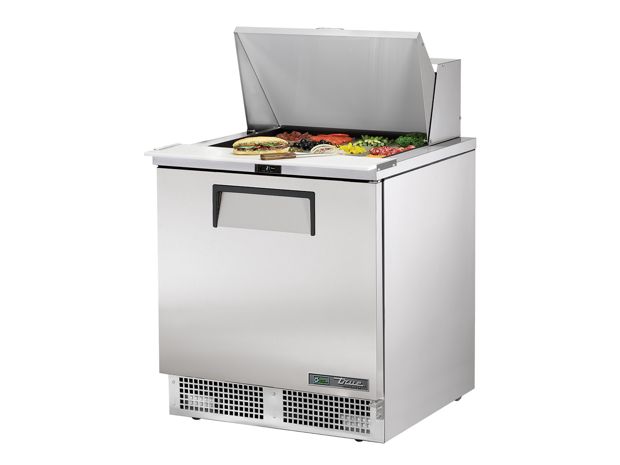 True Refrigeration Prep Table 12x 1/6 Top Pans 1 Solid Swing Door - TFP-32-12M-HC