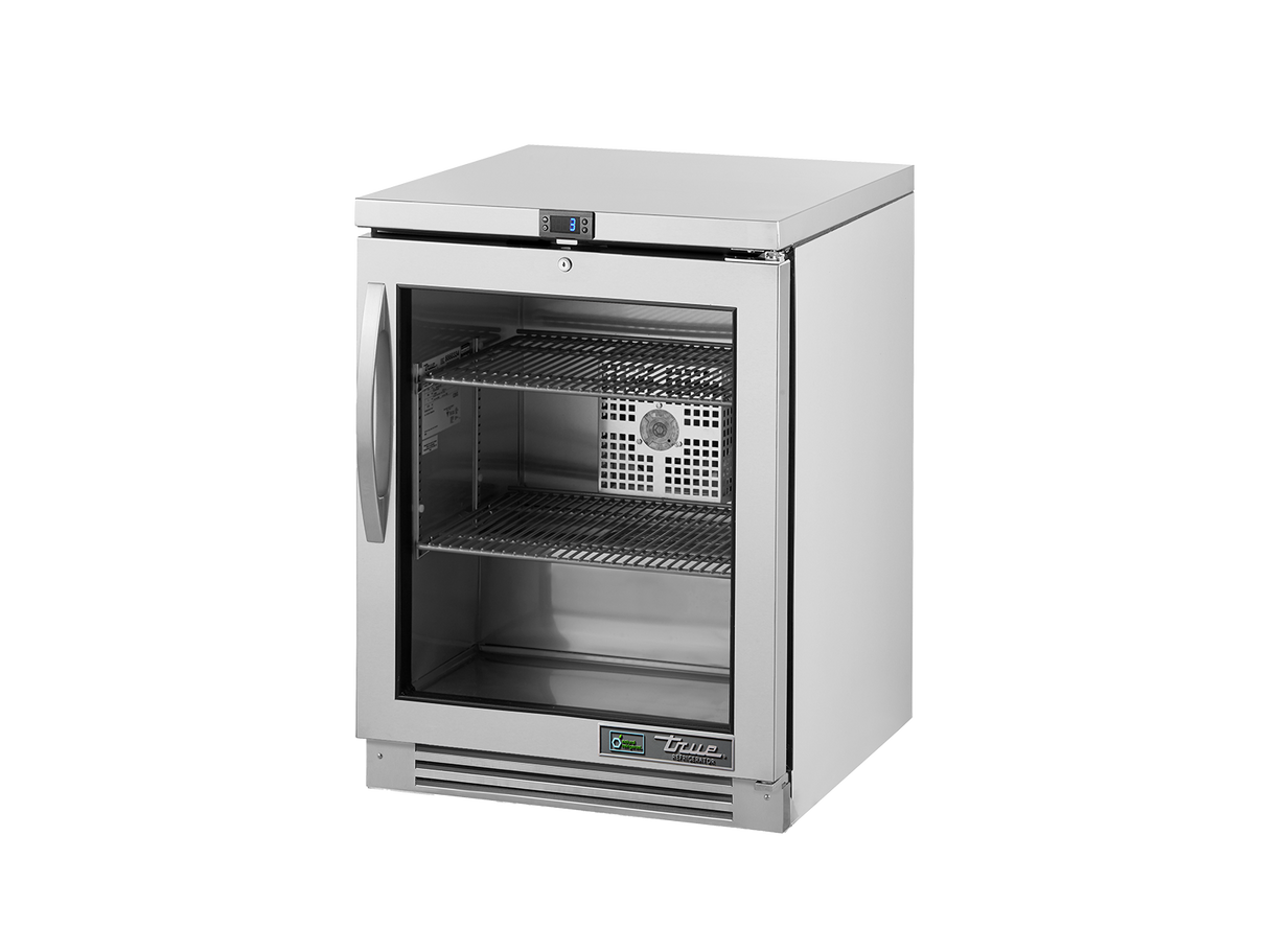 True Refrigeration Undercounter Foodservice Refrigerator, 1 Glass Swing Door-TUC-24G-HC-FGD01