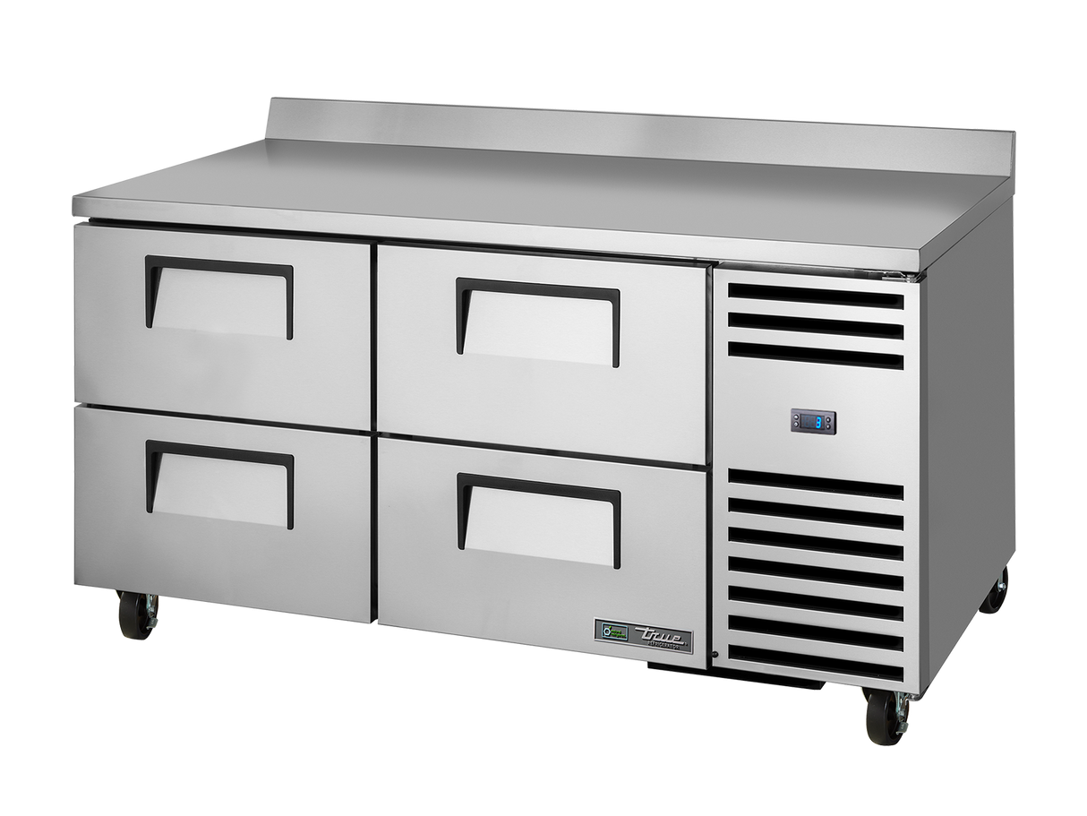 True Refrigeration Deep Worktop Counter Refrigerator 4 Drawers - TWT-67D-4-HC