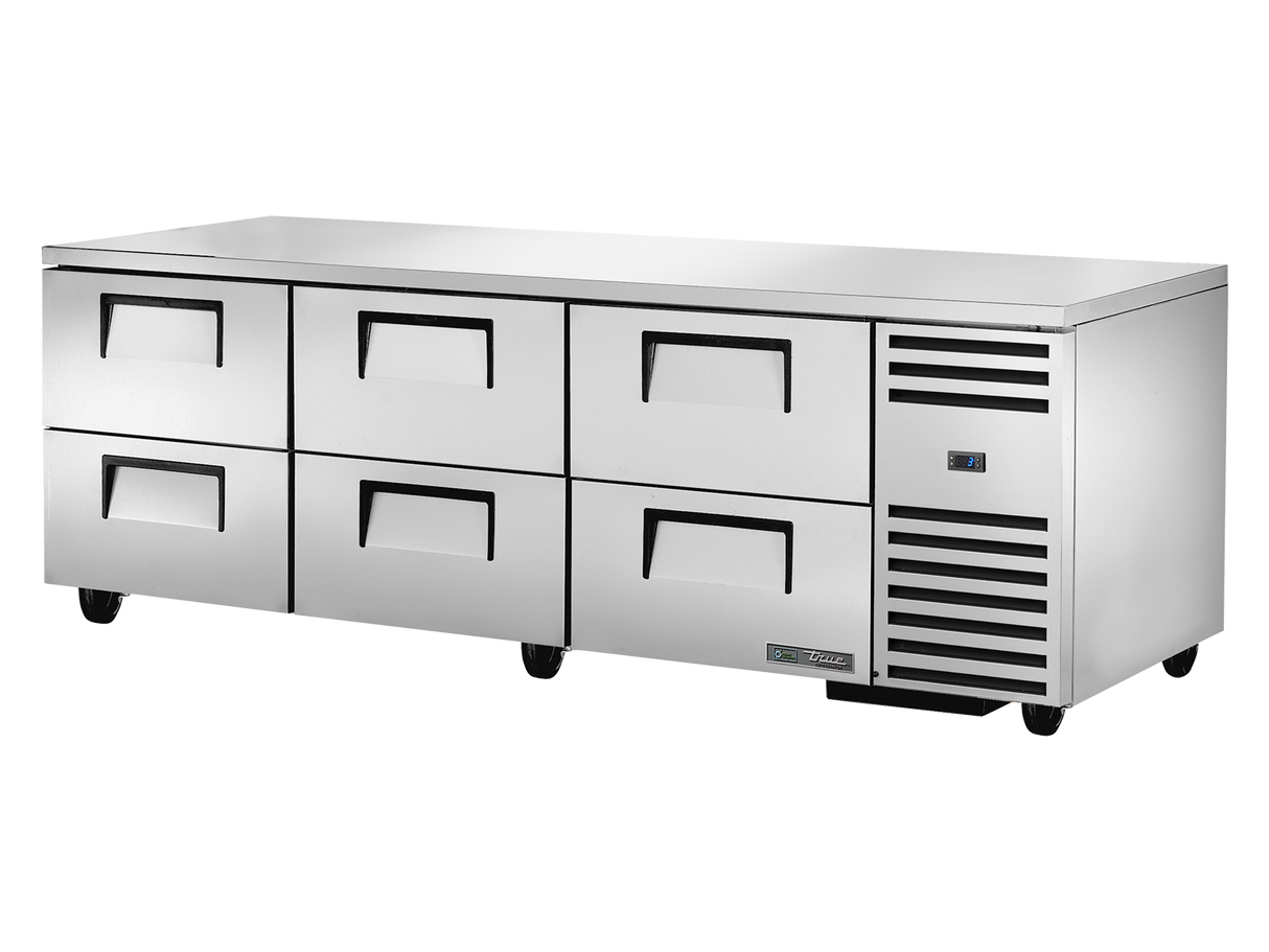 True Refrigeration Deep Undercounter Refrigerator 6 Drawers - TUC-93D-6-HC