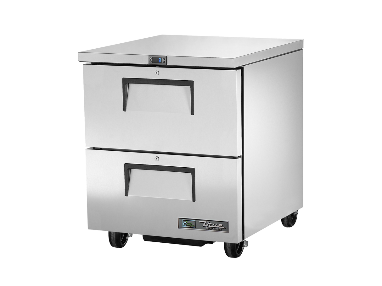 True Refrigeration Undercounter Foodservice Refrigerator, 2 Drawers-TUC-27D-2-HC