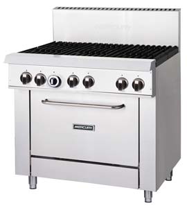 Mercury M36S-6F 6 Burner Range Oven