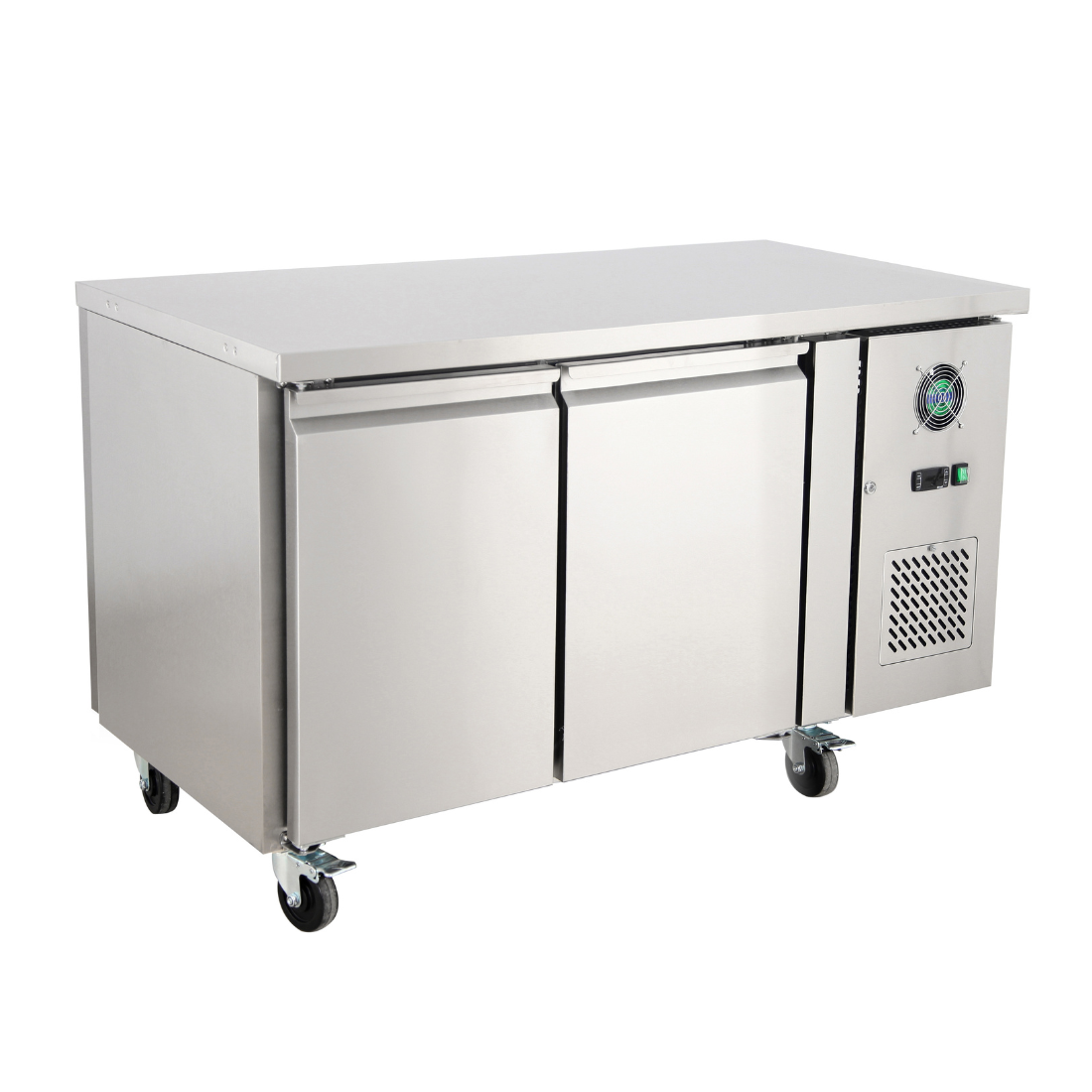 Thermaster 390L 2x2 Solid Door Pass-Through Ventilated 400x600mm Pan Refrigerated Central Counter PA2100TNC - Whisk Hospitality - PA2100TNC
