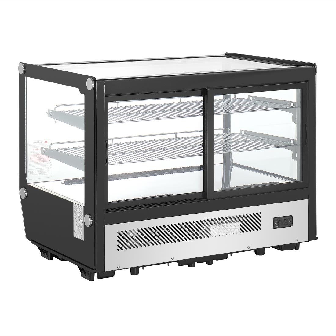 Polar G-Series Counter Display Merchandiser Square Glass - 160Ltr PG004-A