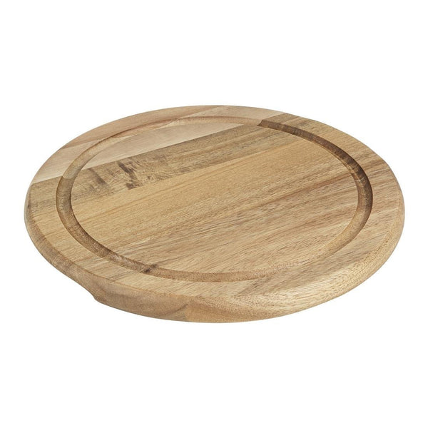 Olympia Round Acacia Wood Board for 200mm Dome - 246x20mm HX397 - Whisk Hospitality - HX397
