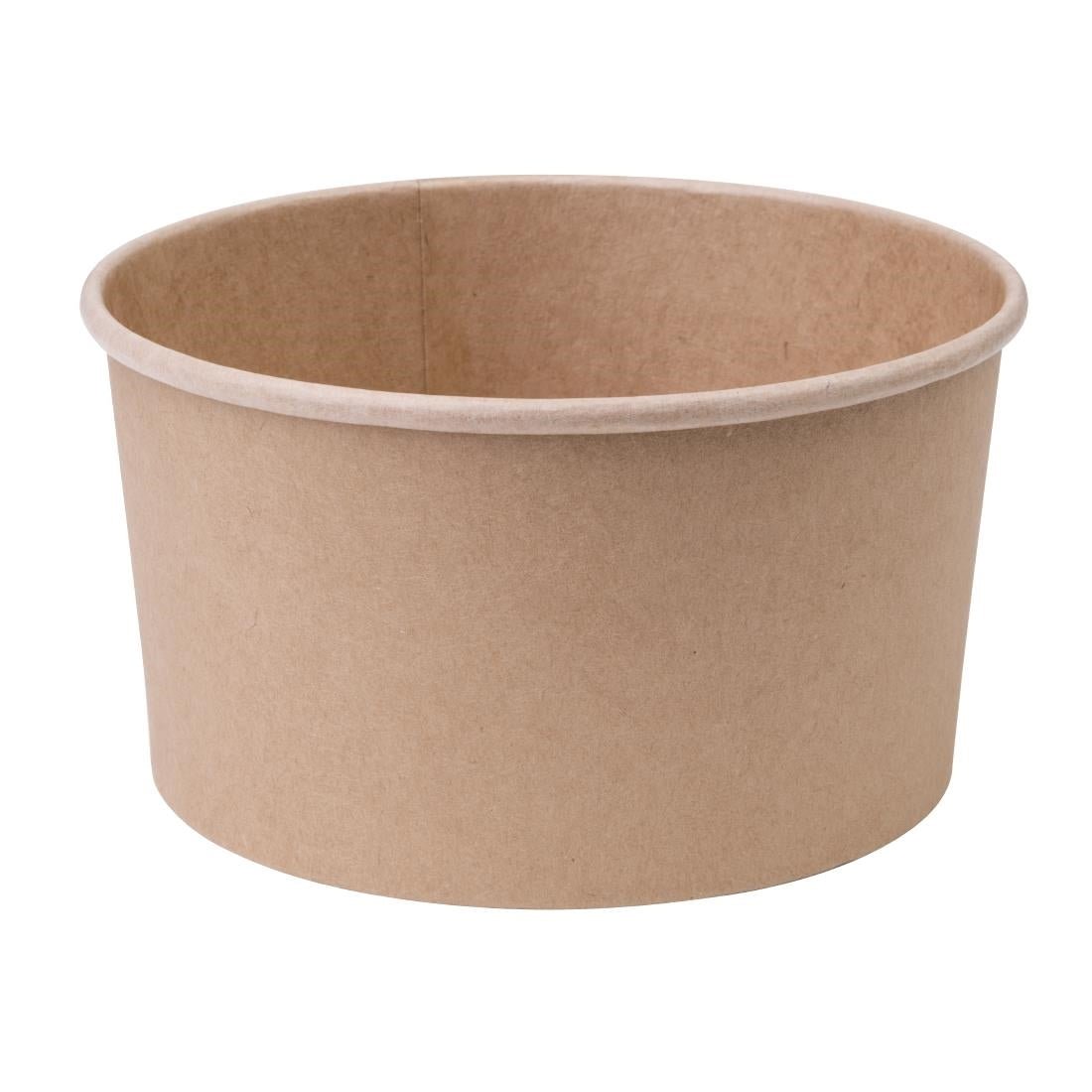 Fiesta Compostable Round Kraft Salad Bowl - 1000ml (Pack 300) FB198 - Whisk Hospitality - FB198