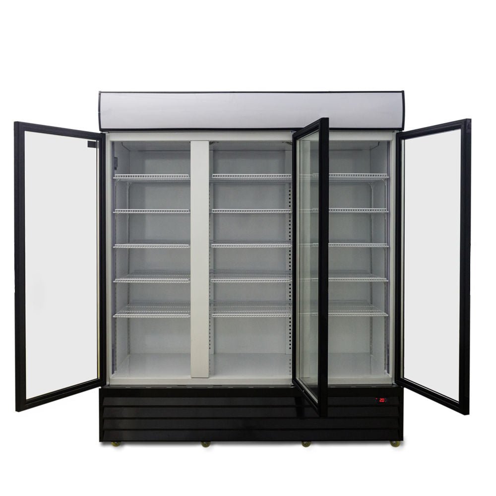 AG 1500L Triple Door Upright Display Fridge - Glass Door CU1500TNG - Whisk Hospitality - CU1500TNG