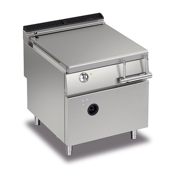 BARON 80L Gas Bratt Pan With Motorised Tilting - Whisk Hospitality - Q90BR/GM80