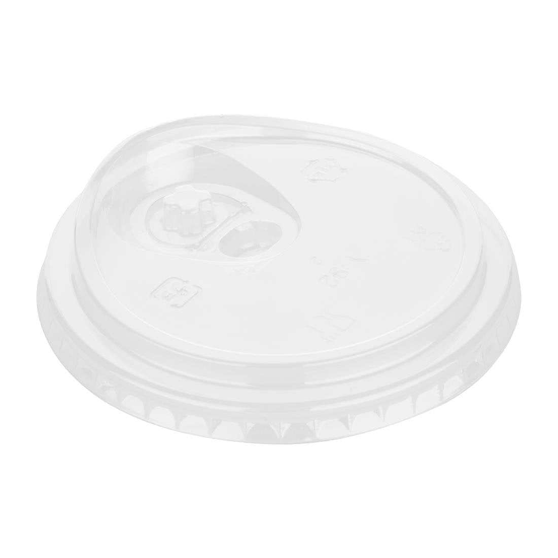 Fiesta Recyclable rPET Strawless Lid - 340/455/600ml Cup (Pack 400) HZ230 - Whisk Hospitality - HZ230