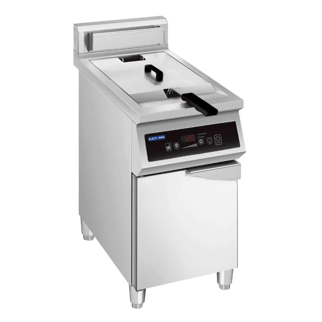 ElectMax 900 Series Induction Single Fryer with Splashback - IFS10 - 30L - Whisk Hospitality - IFS10-30L