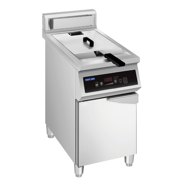 ElectMax 900 Series Induction Single Fryer with Splashback - IFS10 - 30L - Whisk Hospitality - IFS10-30L