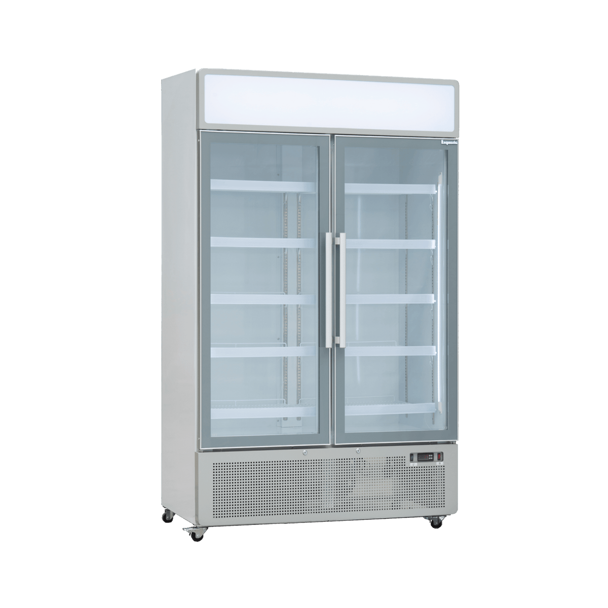 Exquisite Two Glass Door Upright Display Fridge 850L – White - DC880P - Whisk Hospitality -