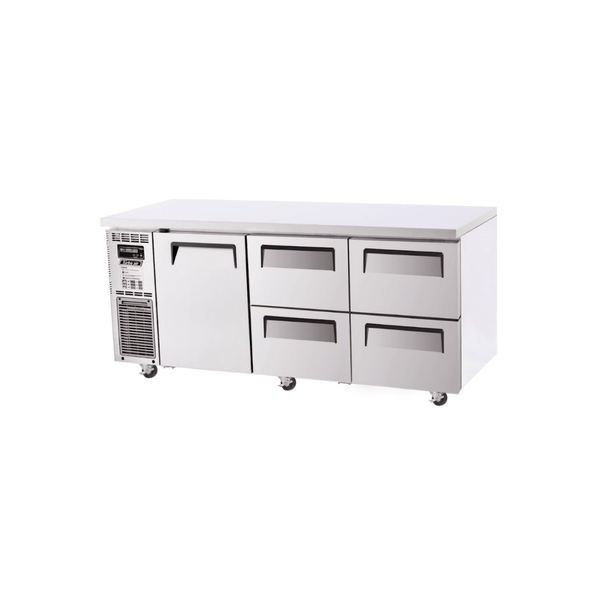 Turbo Air 1 Door 4 Drawer Undercounter Fridge 1800mm KUR18-2D-4-N - Whisk Hospitality - KUR18-2D-4-N