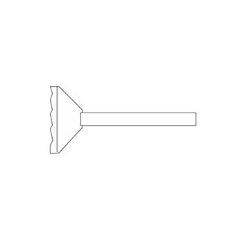 BARON Ribbed Scraper for Griddles. - Whisk Hospitality - FT-LR