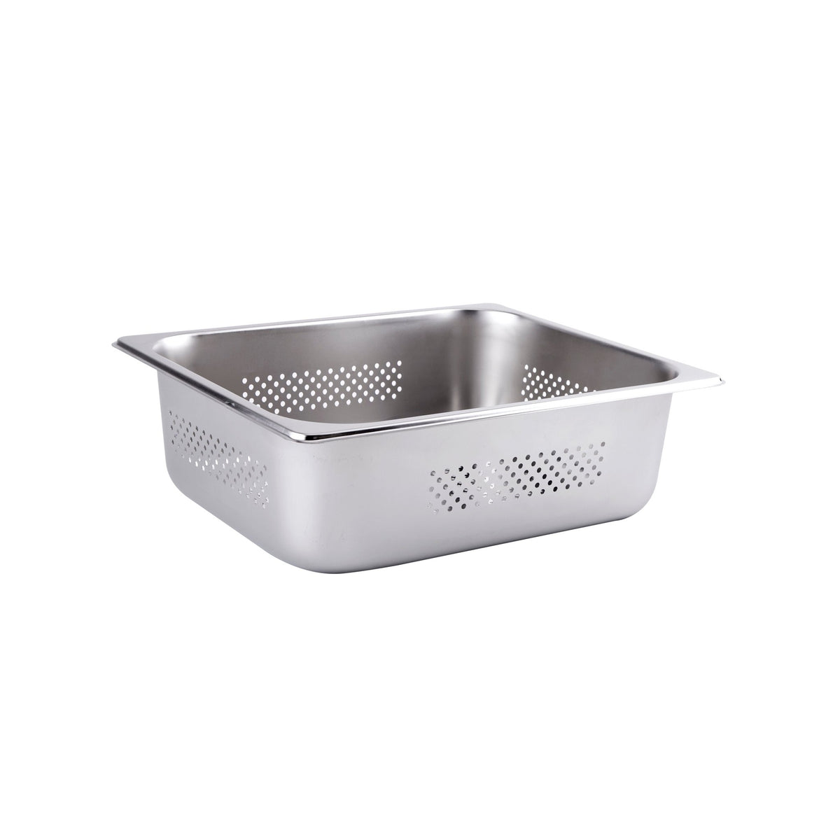 Perforated Gastronorme Pan - S/S - 1/2 / 100mm - Whisk Hospitality - 401367