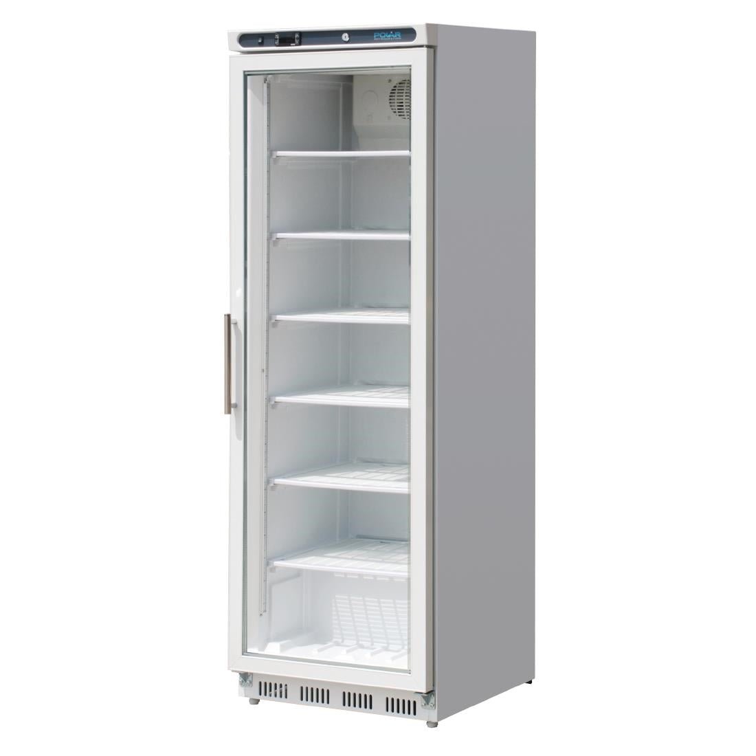 Polar C - Series Glass Door Display Freezer White 365Ltr CB921 - A - Whisk Hospitality - CB921-A