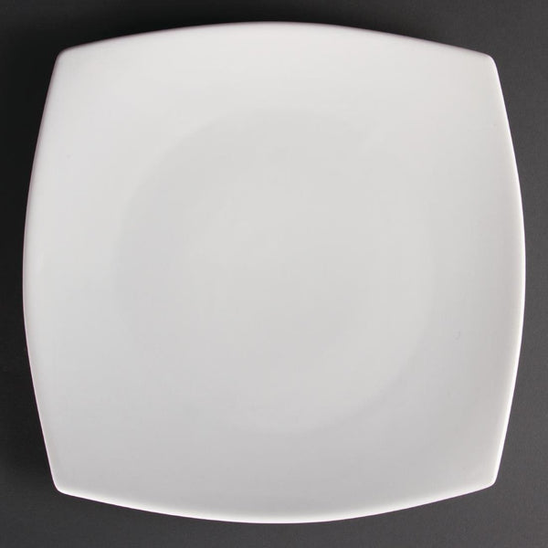 Olympia Whiteware Rounded Square Plate - 30.5cm 12" (Box 6) U172 - Whisk Hospitality - U172