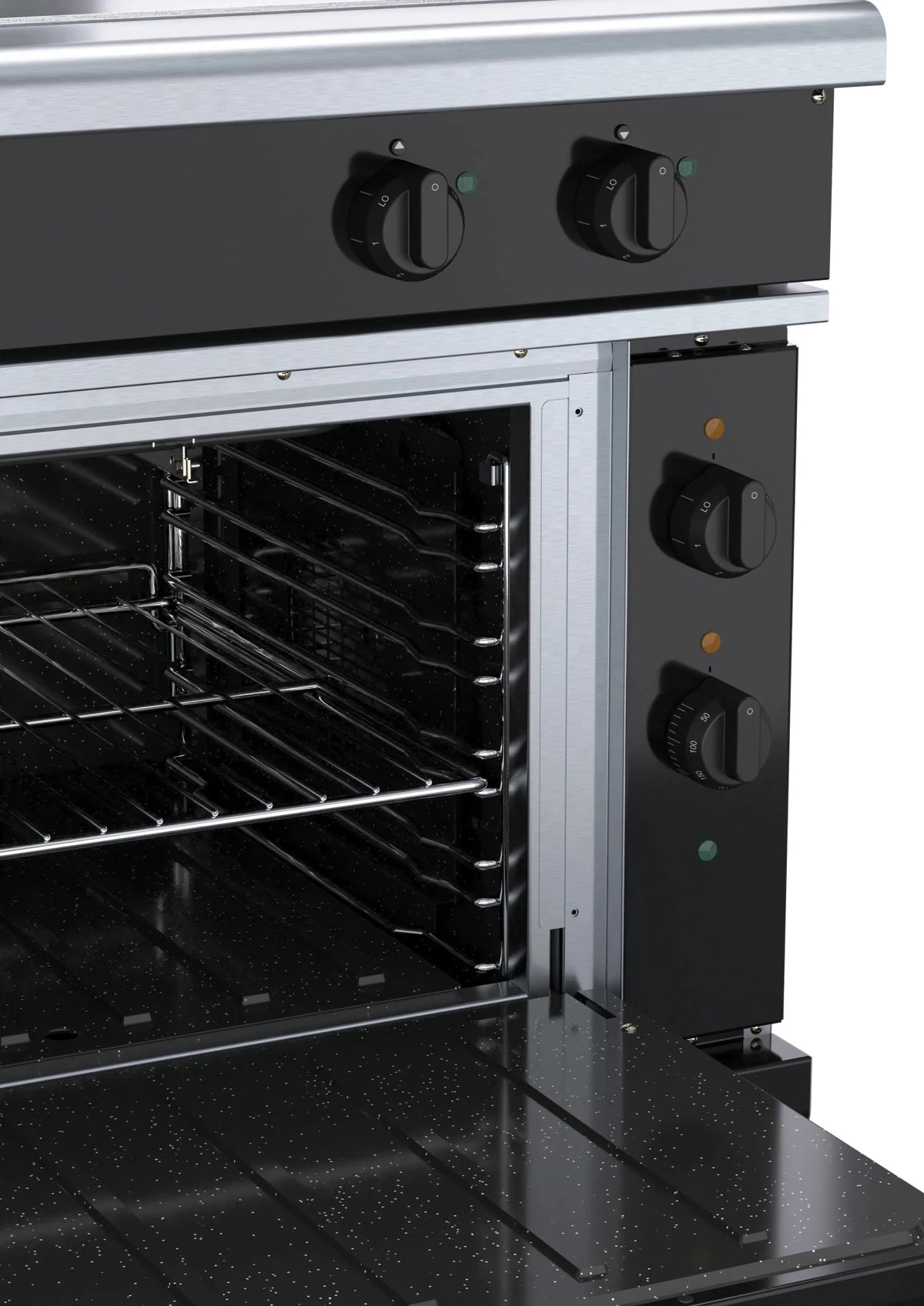 Waldorf Bold Rnlb8114Ec 900Mm Electric Solid Top Convection Oven Range Low Back Version - Whisk Hospitality - RNLB8114EC