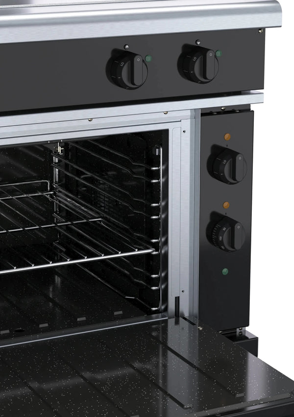 Waldorf Bold Rnlb8114Ec 900Mm Electric Solid Top Convection Oven Range Low Back Version - Whisk Hospitality - RNLB8114EC