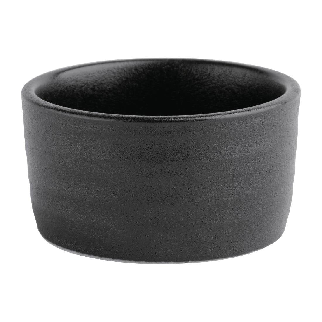 Olympia Cavolo Textured Black Dipping Dish - 67mm (Box 12) FD911 - Whisk Hospitality - FD911