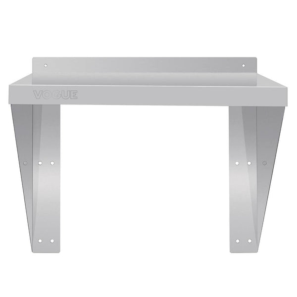 Vogue Microwave Wall Shelf St/St - 560x560x490mm 22x22x19 1/4" CB912 - Whisk Hospitality - CB912