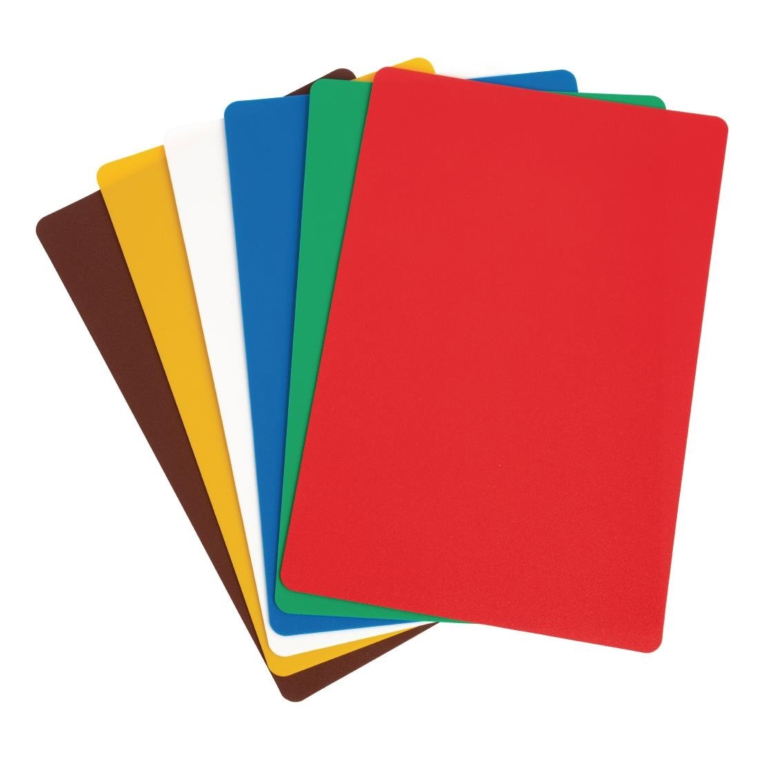 6 x Hygiplas Colour Coded Chopping Mat Set - 300x450mm CP520 - Whisk Hospitality - CP520