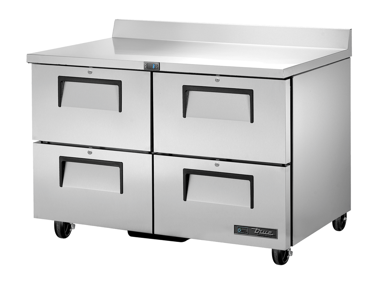 True Refrigeration Four Drawer Refrigerator with Splashback - TWT - 48D - 4 - HC - Whisk Hospitality - TWT-48D-4-HC