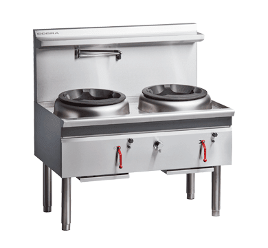 Cobra Cw2H Cd 1200Mm Gas Waterless Wok 1 Chimney Burner And 1 Duckbill Burner - Whisk Hospitality - CW2H-CD