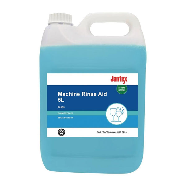 Jantex Machine Rinse Aid Concentrate - 5Ltr FL835 - Whisk Hospitality - FL835