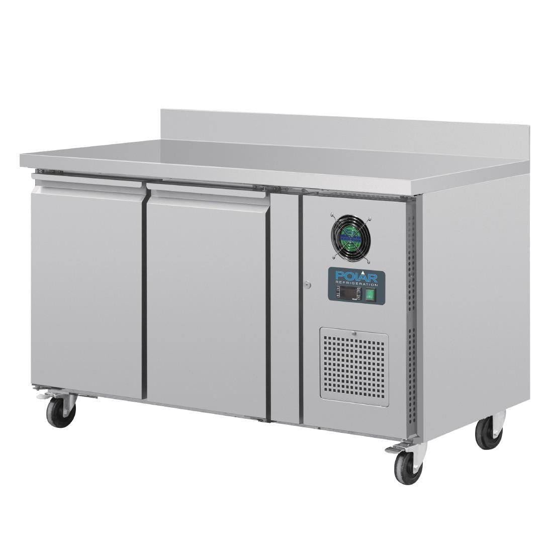 Polar U - Series Double Door Counter Freezer with Upstand 282Ltr DL916 - A - Whisk Hospitality - DL916-A