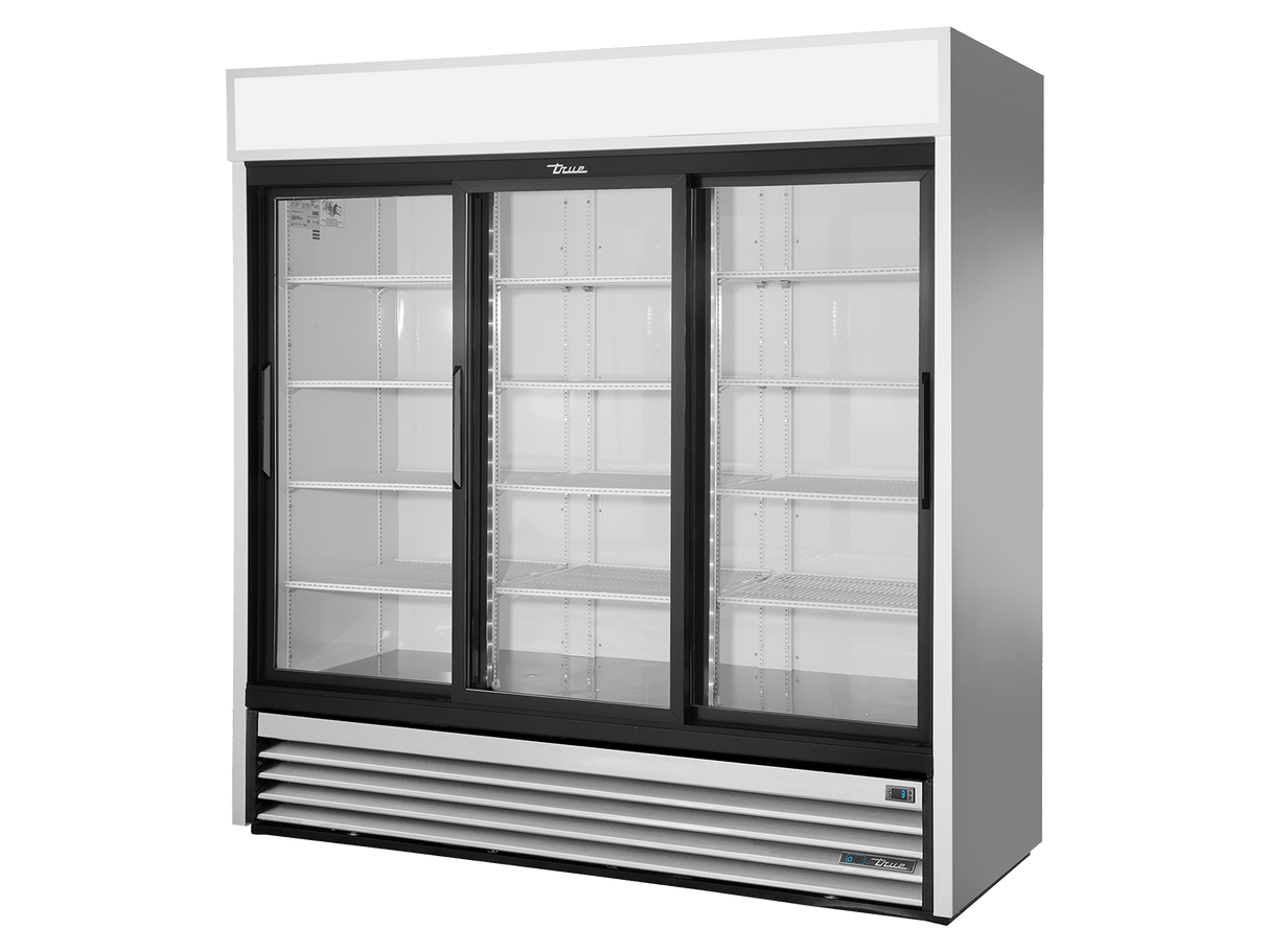 True Refrigeration Three Slide Door Refrigerator with LED Lighting - GDM - 69 - HC - LD - Whisk Hospitality - GDM-69-HC-LD