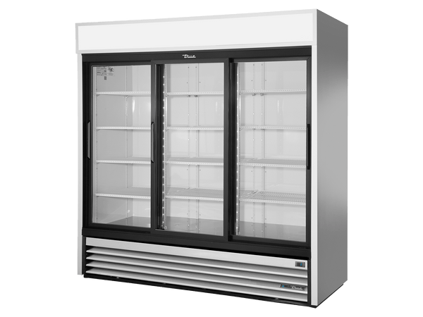 True Refrigeration Three Slide Door Refrigerator with LED Lighting - GDM - 69 - HC - LD - Whisk Hospitality - GDM-69-HC-LD