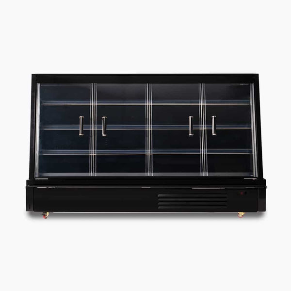 Bromic Semi Vertical Display Fridge - 2500mm - 4 Doors - Hinged - Whisk Hospitality - SVM2500HD-NR