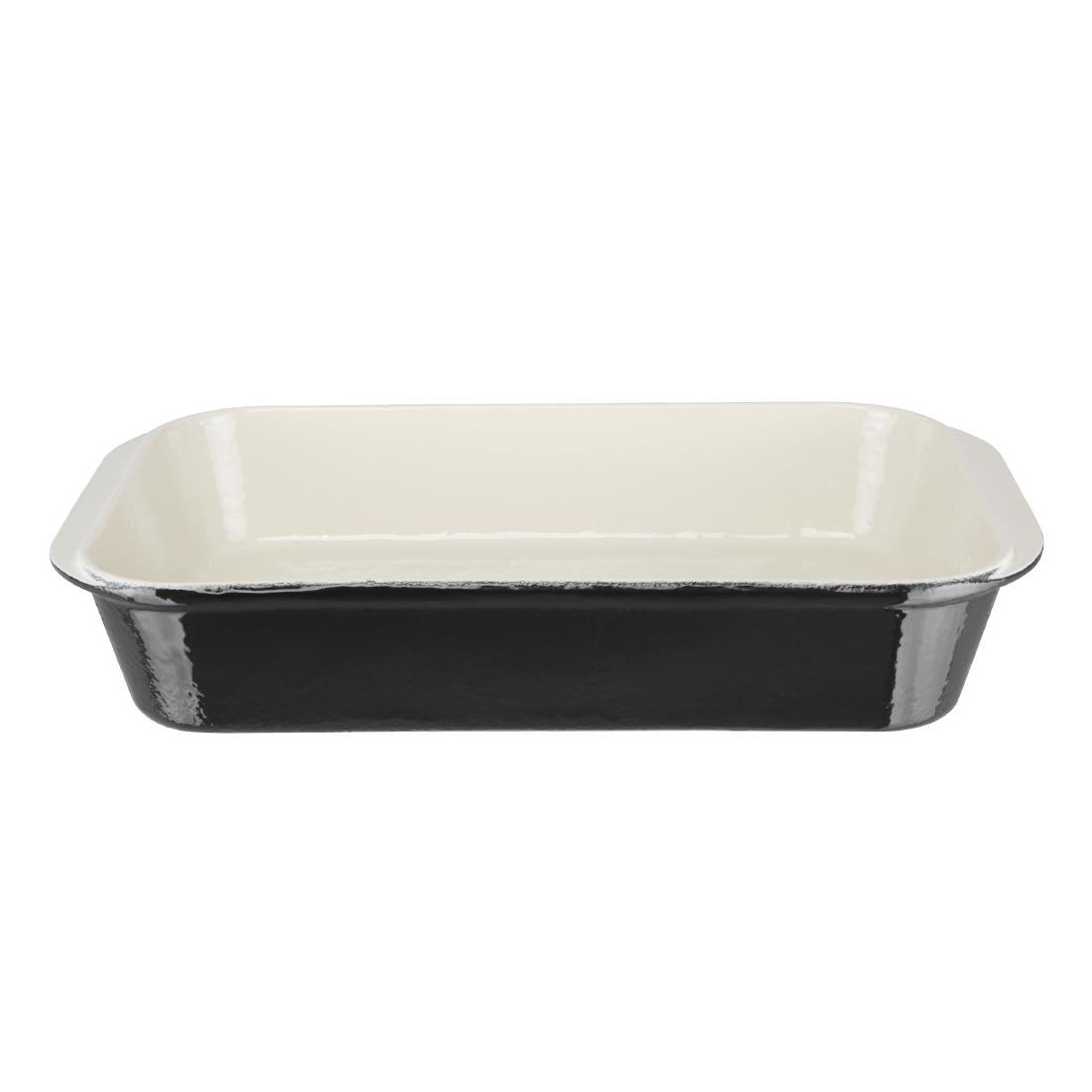 Vogue Roasting Dish Black - 70x405x250mm 2 3/4x16x10" U572 - Whisk Hospitality - U572