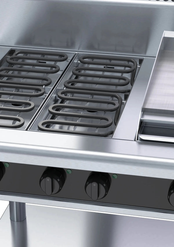 Waldorf Bold Rnb8603E Ls 900Mm Electric Cooktop Leg Stand - Whisk Hospitality - RNB8603E-LS