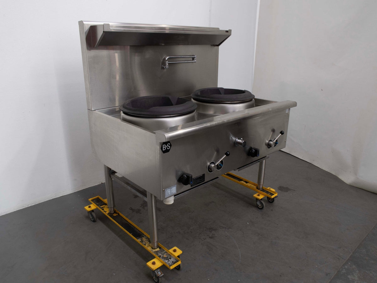 B&S UFWWD-2 2 Hole Wok Table - Whisk Hospitality - 865255