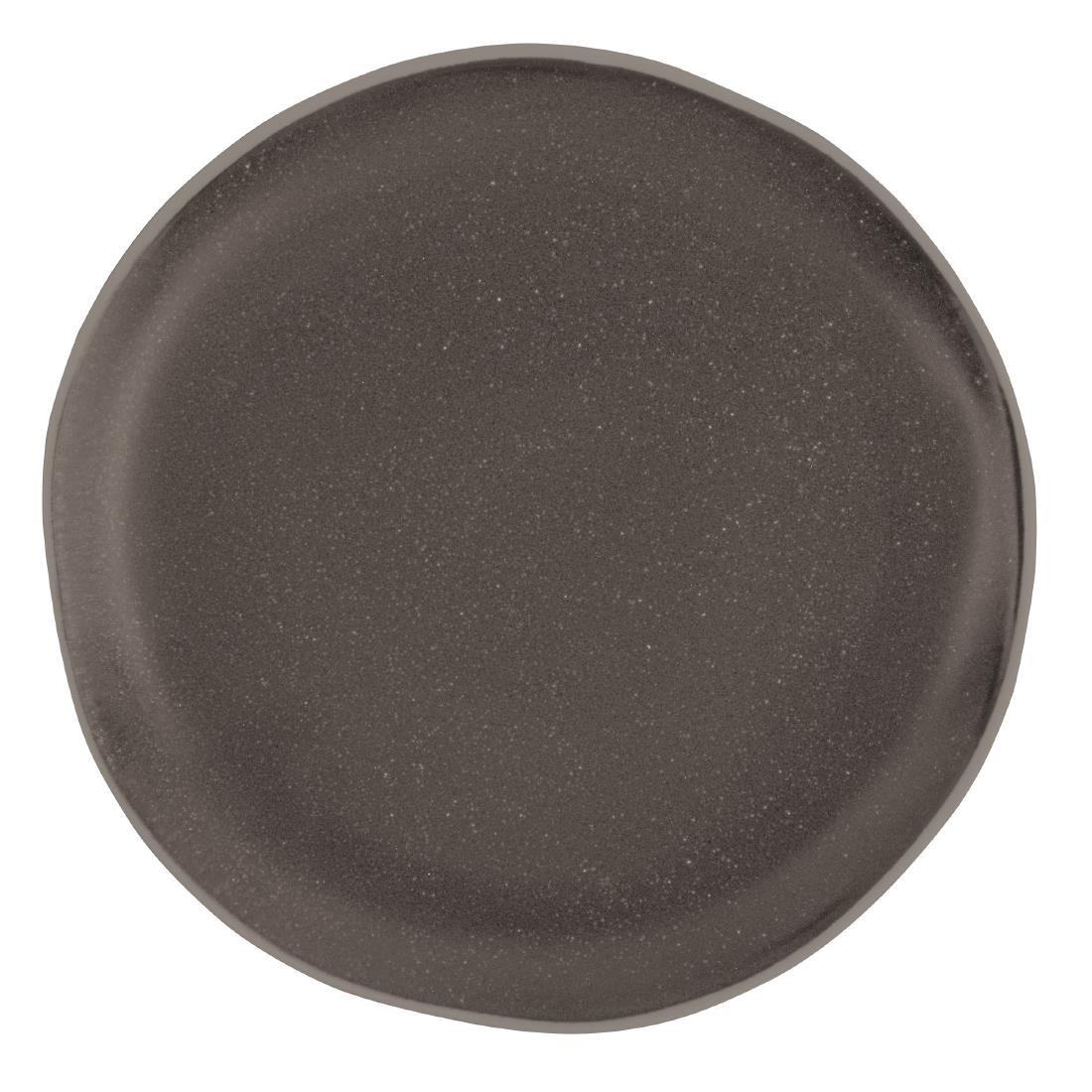Olympia Chia Charcoal Plate 205mm 8" (Box 6) DR815 - Whisk Hospitality - DR815