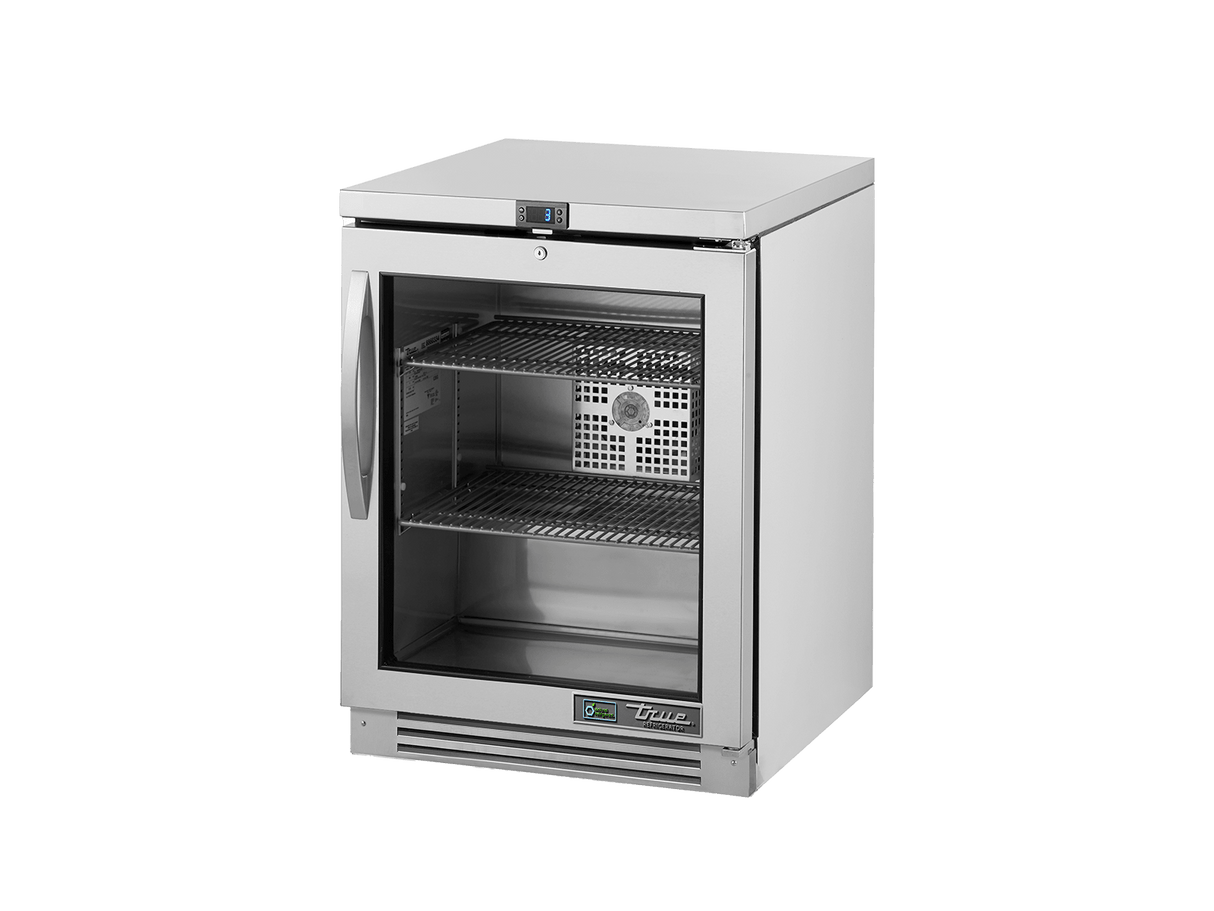 True Refrigeration Undercounter Foodservice Refrigerator, 1 Glass Swing Door - TUC - 24G - HC - FGD01 - Whisk Hospitality - TUC-24G-HC-FGD01