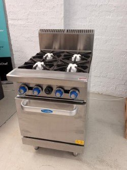 Cookrite AT80G4B-O 4 Burner Cooktop + Oven - Whisk Hospitality - 3PA-2073-G063201AAU1CPBU004