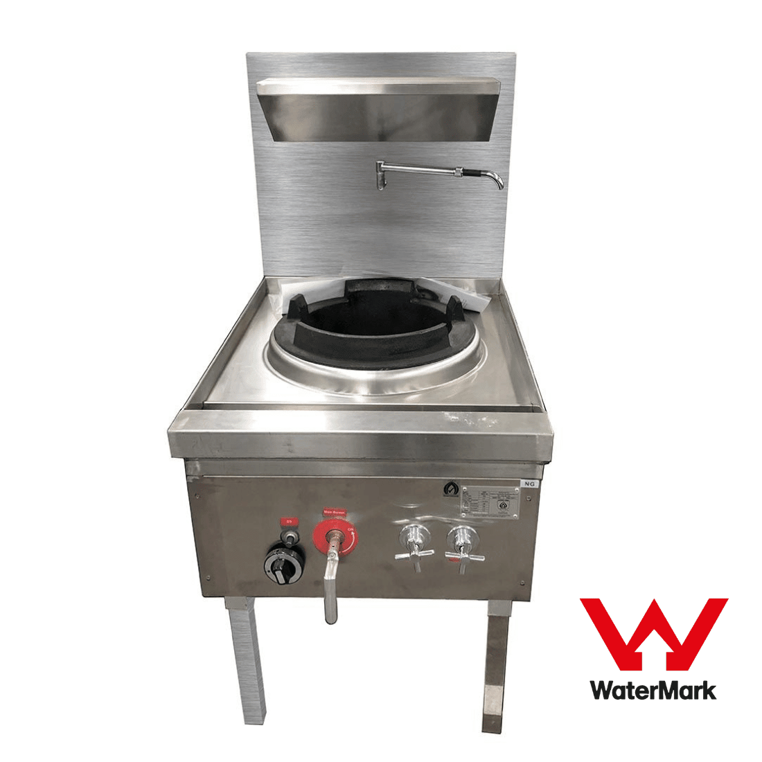 Gasmax Stainless Steel Waterless Nature Gas Single Wok - WW - 1N - Whisk Hospitality - WW-1N