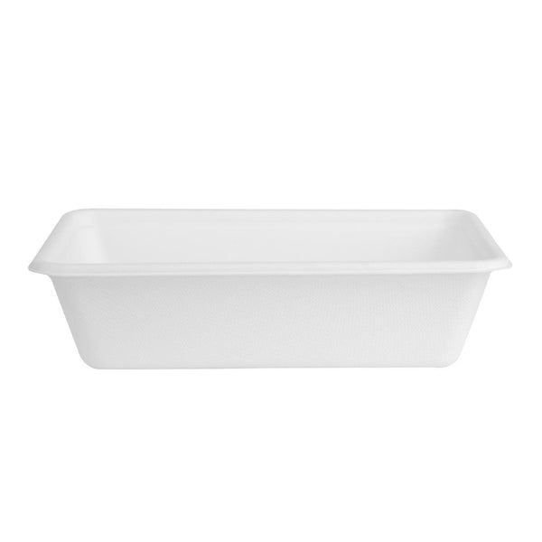Fiesta Compostable Bagasse Food Container Base - 650ml (Pack 100) HW034 - Whisk Hospitality - HW034
