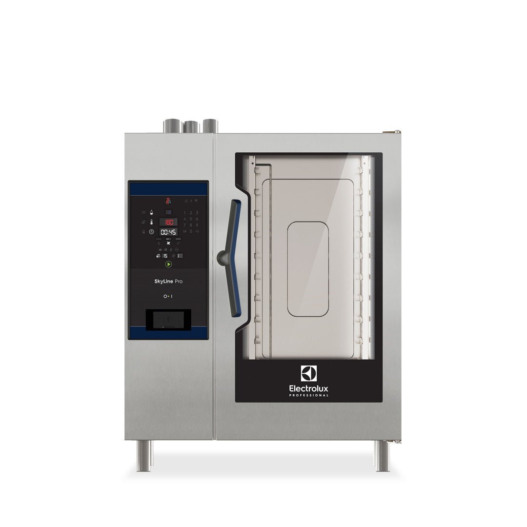 Electrolux SkyLine Pro 10 x 1/1GN Gas Direct Steam Combi Oven with Digital Controls ECOG101C2U0 - Whisk Hospitality - ECOG101C2U0
