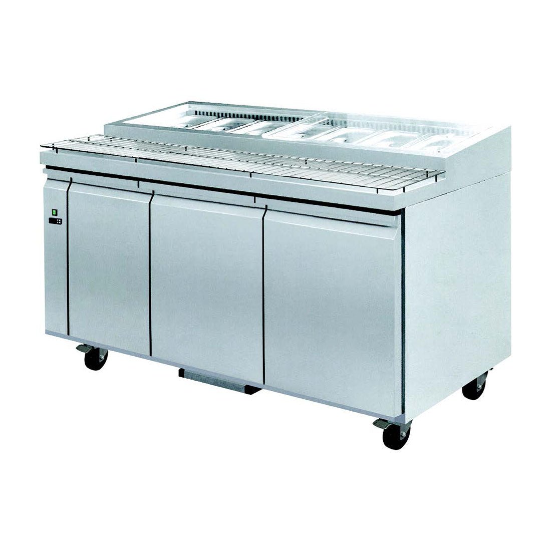 PWB150 three door DELUXE Pizza Prep Bench - Whisk Hospitality - PWB150