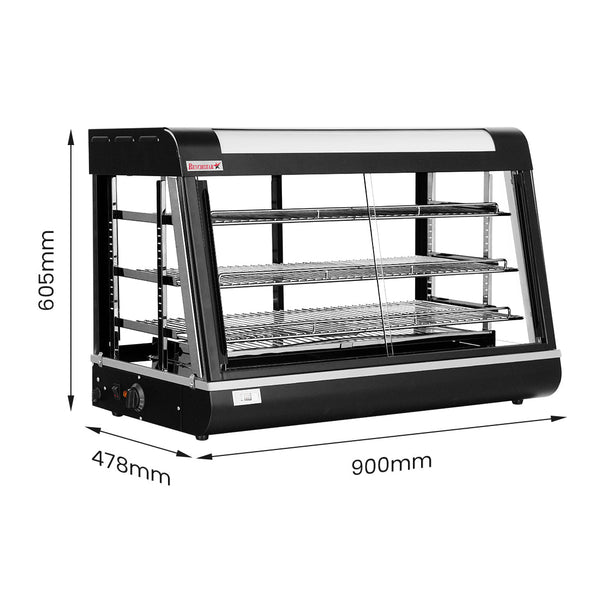 Benchstar Pie Warmer & Hot Food Display - PW-RT/900/1E - 900x490x610mm - Whisk Hospitality - PW-RT/900/1E