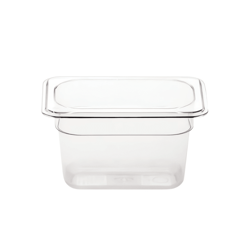Gastronorme Pan - PolyCarbonate - 1/9 - Clear / 100mm - Whisk Hospitality - 398749