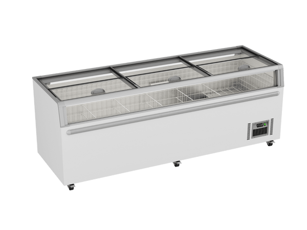 Thermaster Supermarket Island Freezer with Glass Sliding Lids ZCD - L250G - Whisk Hospitality - ZCD-L250G